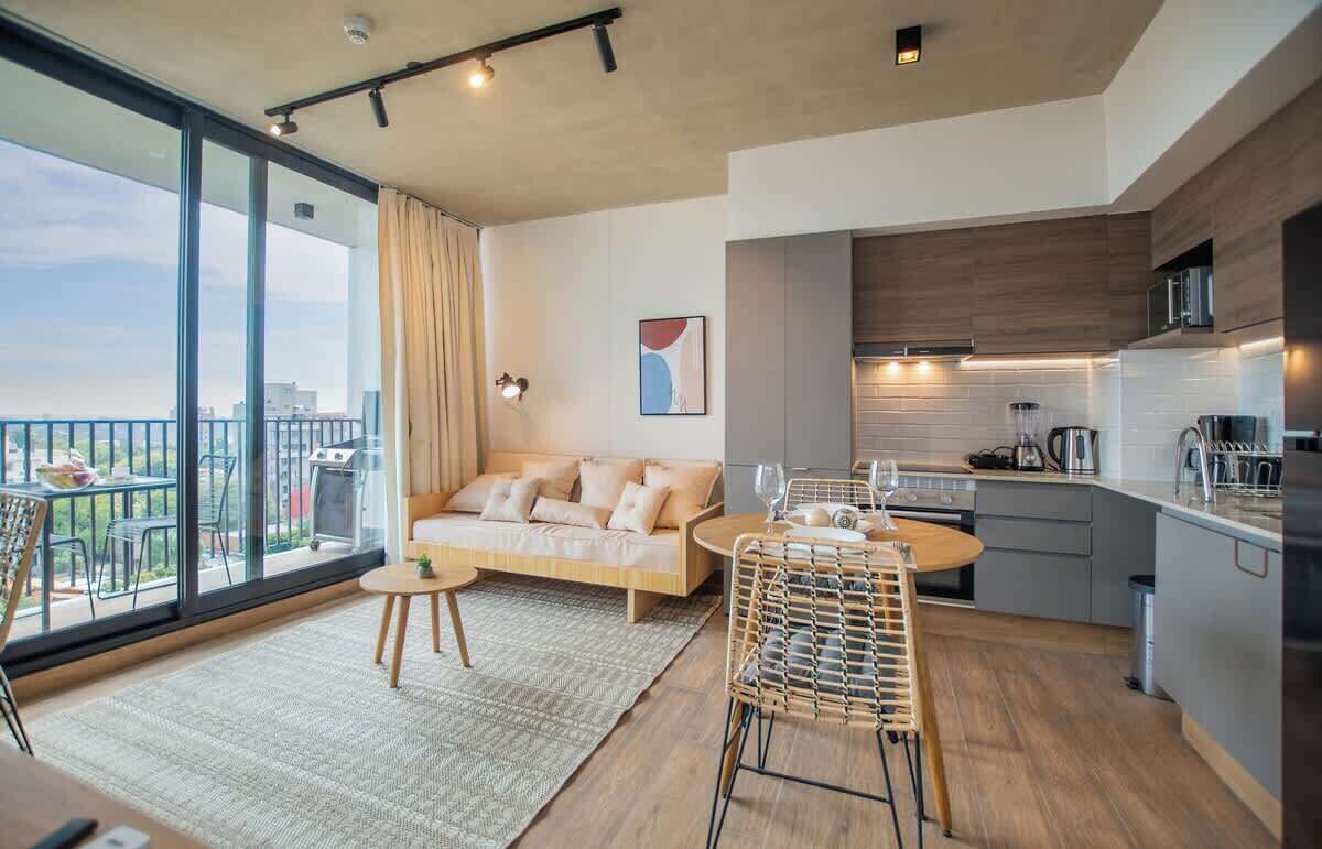 Departamento, balcón | Área de sala de estar