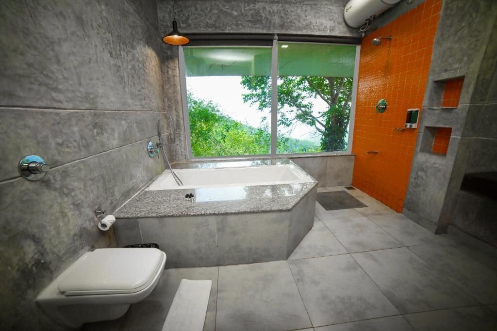 Honeymoon Suite, Balcony, Mountain View | Bathroom | Shower, hair dryer, slippers, towels