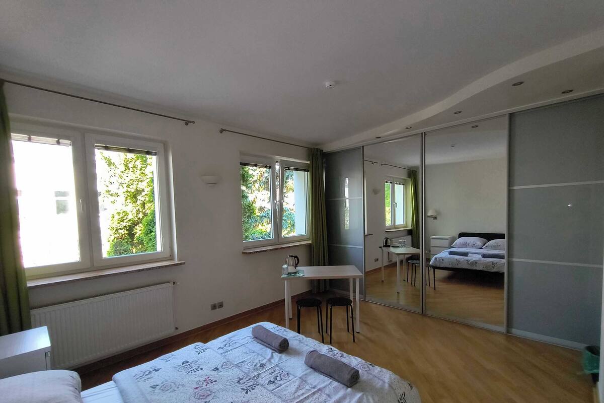 Habitación básica doble, 1 cama doble | Escritorio y espacio para trabajar con un portátil