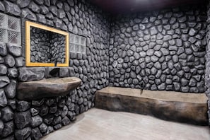 Standaard tweepersoonskamer, patio, uitzicht op tuin | Spa