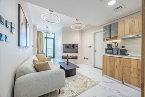 Apartment, Balkon | Wohnbereich