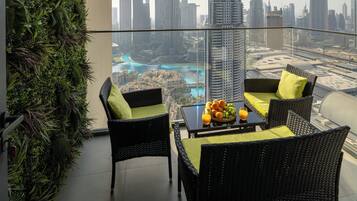 Luxury Apartment, Balcony, City View | Property grounds