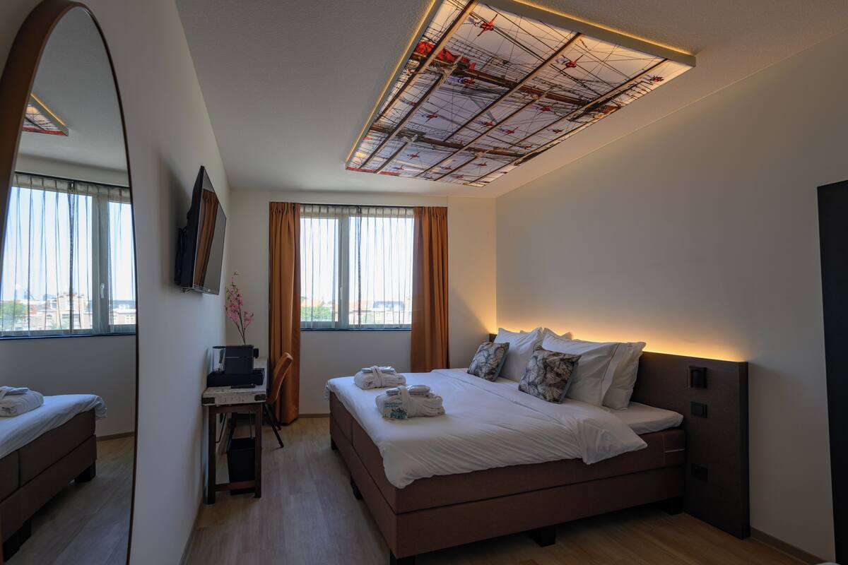 Habitación Deluxe doble | Escritorio, espacio para trabajar con un portátil, wifi gratis