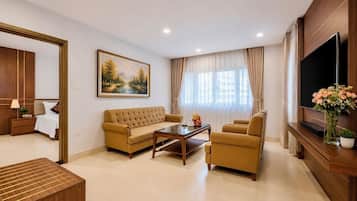 Deluxe Suite, Courtyard View | Ruang tamu