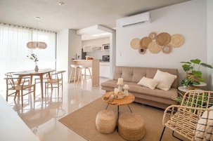 Apartment, City View | Living area