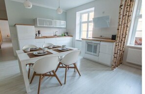 Coffee/tea maker, fridge, oven, stovetop - Holiday apartment with 2 bedrooms (Königstein)