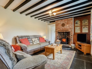 TV, fireplace - 3 Bed in Llandrindod Wells (oc-65885) (Llaithddu)