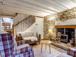 Fernseher, Kamin