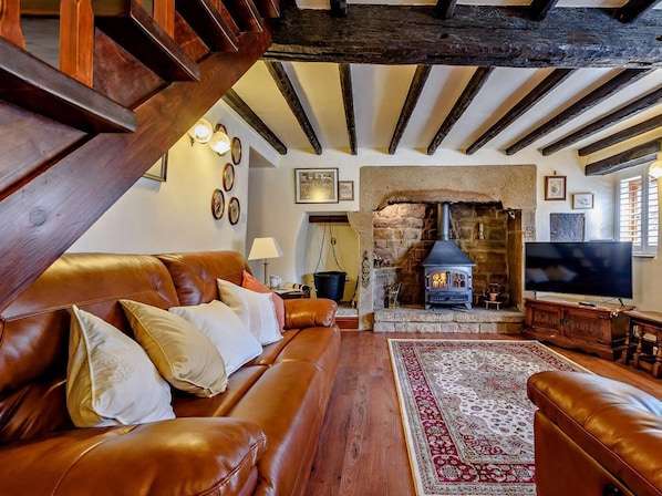 Fernseher, Kamin
