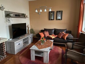 Fernseher, Kamin