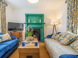 Fernseher, Kamin