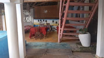 Classic Double Room, Pool View | Outdoor dining