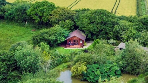 A rural cabin surrounded by lush greenery and fields. - 1 Bed in Bodmin (oc-brilo) (Tredinnick Pits)