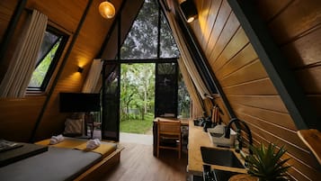 Vila Standar, balkon, pemandangan gunung