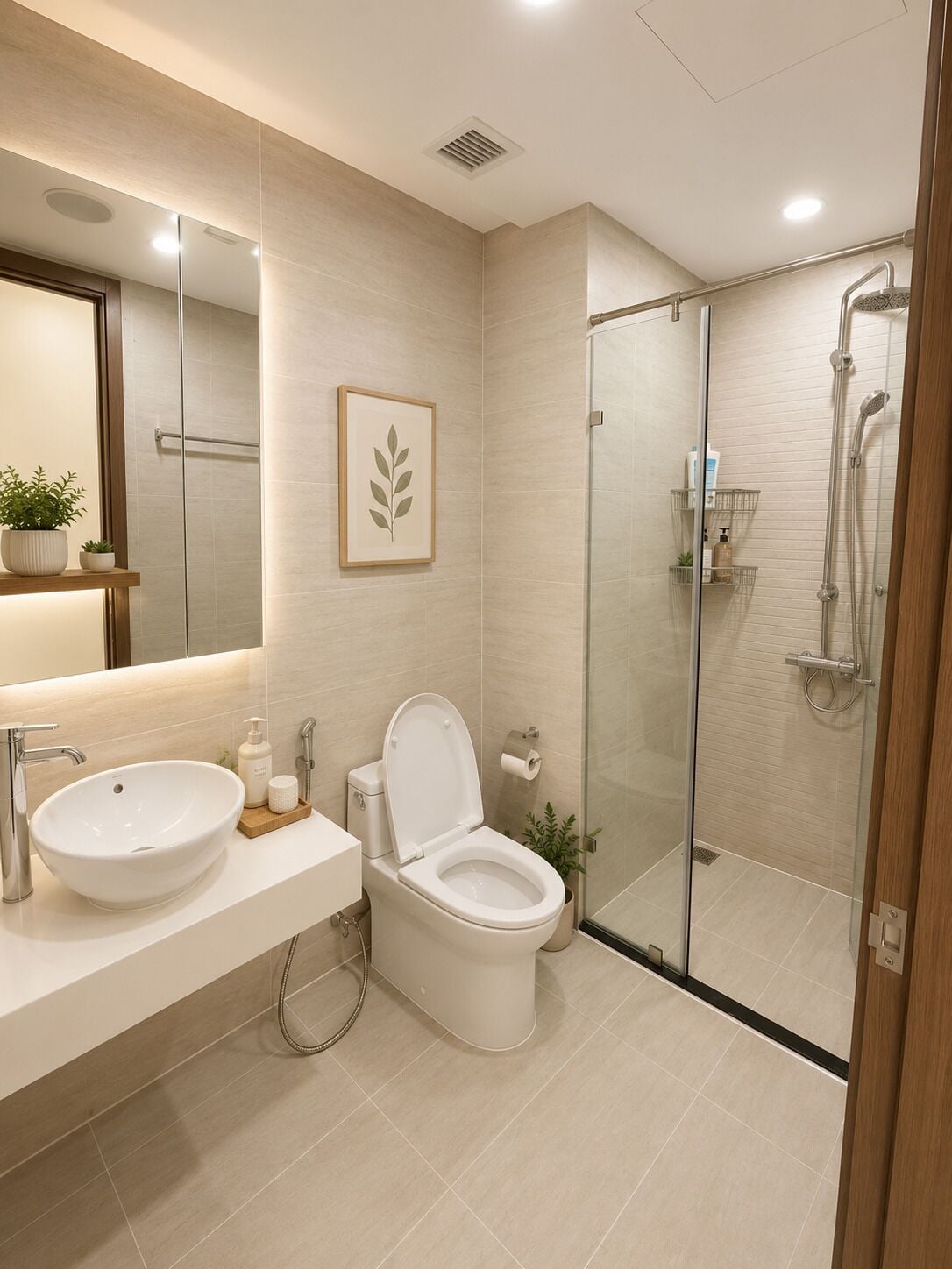 Baignoire à jets, sèche-cheveux, bidet, serviettes fournies