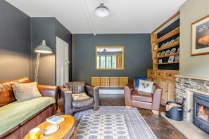 Fernseher, Kamin