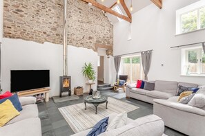 Fernseher, Kamin