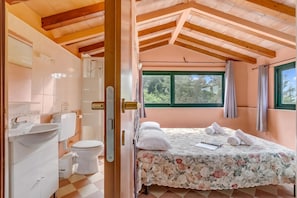 Standard-Apartment, 1 Schlafzimmer, Bergseite (Appartamento Bellavista with) | Badezimmer