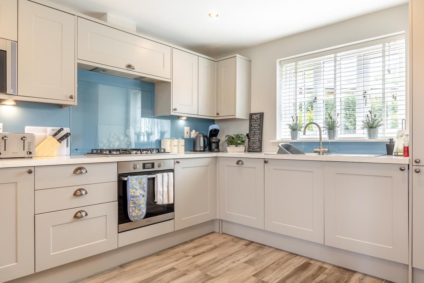 Oven, dishwasher, cookware/dishes/utensils