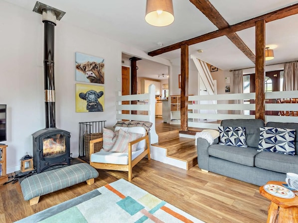 TV, fireplace - 3 Bed in Bude (oc-trvvv) (Poughill)
