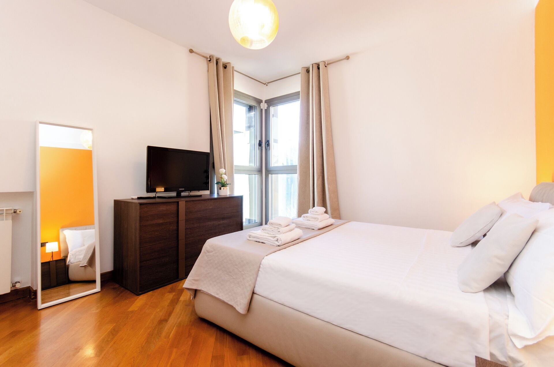 Desk, blackout drapes, iron/ironing board, free WiFi