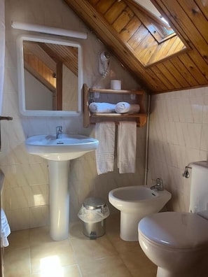 Hair dryer, towels, soap, toilet paper - Pensión Montarto (Arties)