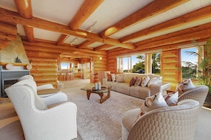 Fernseher, Kamin, Bücher