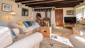 Fernseher, Kamin