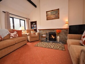 Fernseher, Kamin