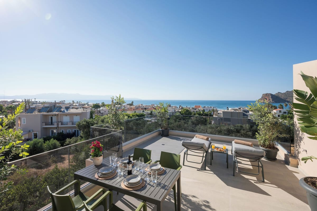 Sea View Maisonette with Roof Terrace | Terrace/patio