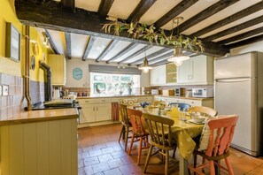 Microwave, oven, dishwasher, high chair