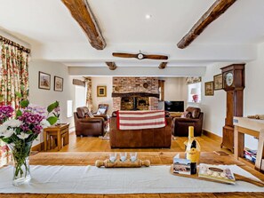Fernseher, Kamin