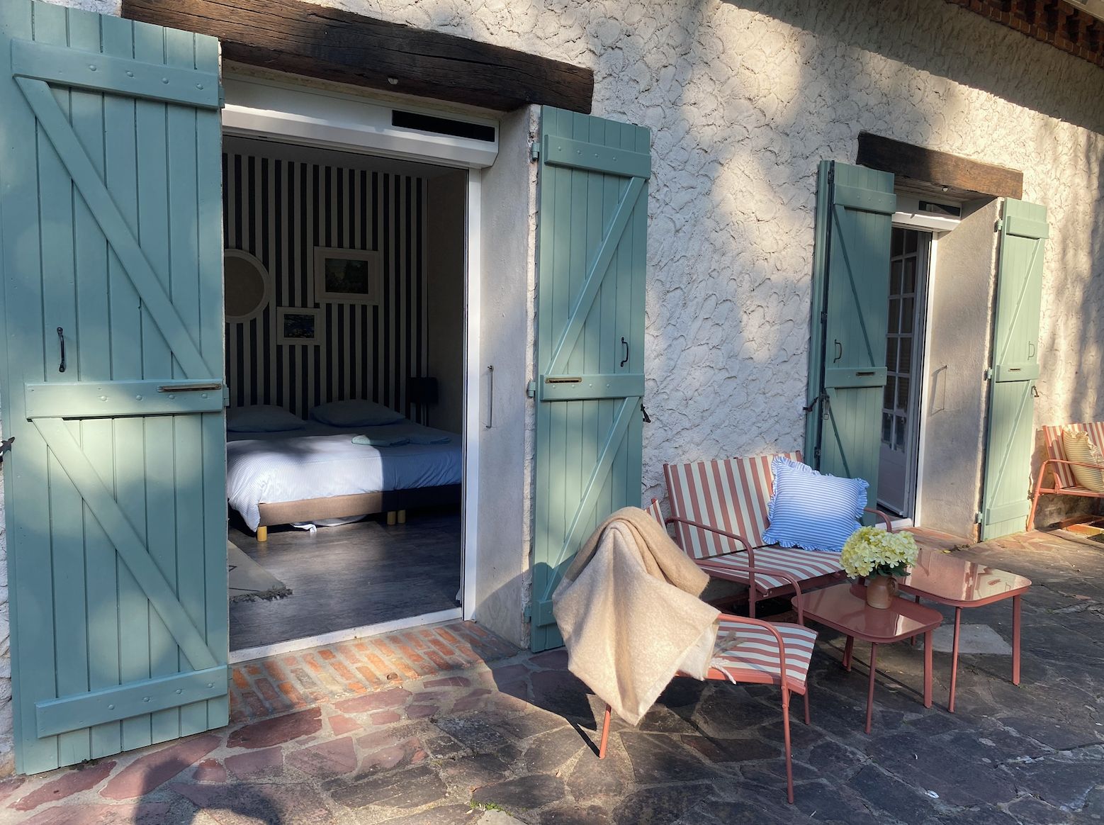 Blackout drapes, iron/ironing board (on request), WiFi (free)