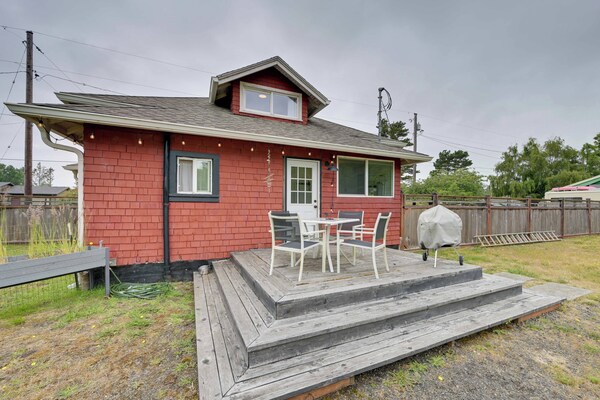 Walk To Shore! Long Beach Home W/ Fire Pit - シービュー, WA