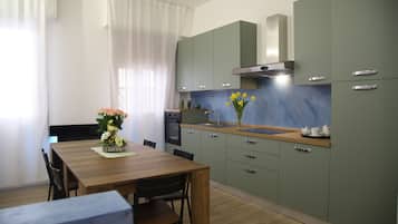 Microwave, high chair, cookware/dishes/utensils