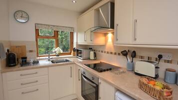Oven, cookware/dishes/utensils