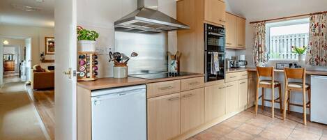 Oven, cookware/dishes/utensils
