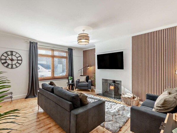 Fernseher, Kamin