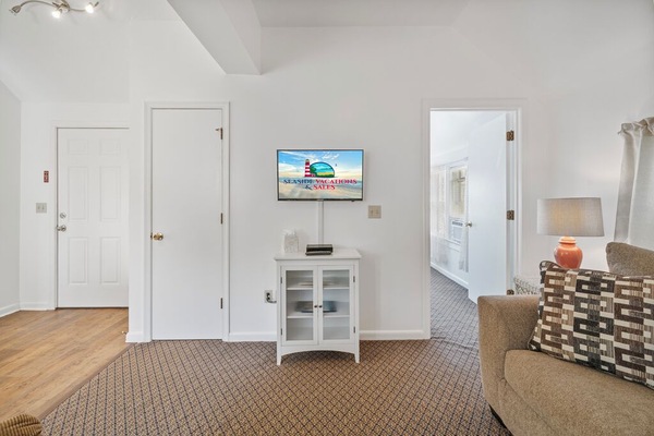 Enjoy Cable TV and cool AC.