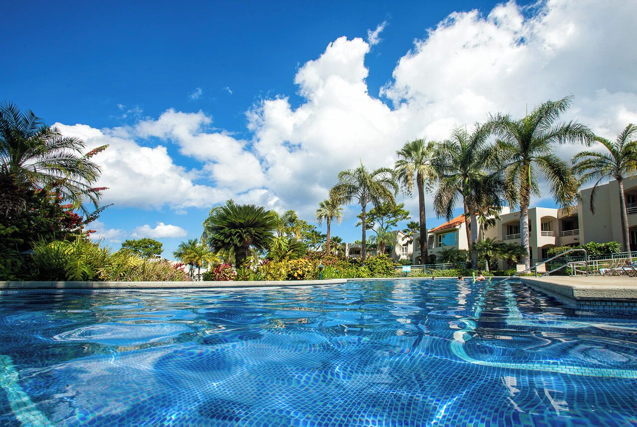 A heated pool