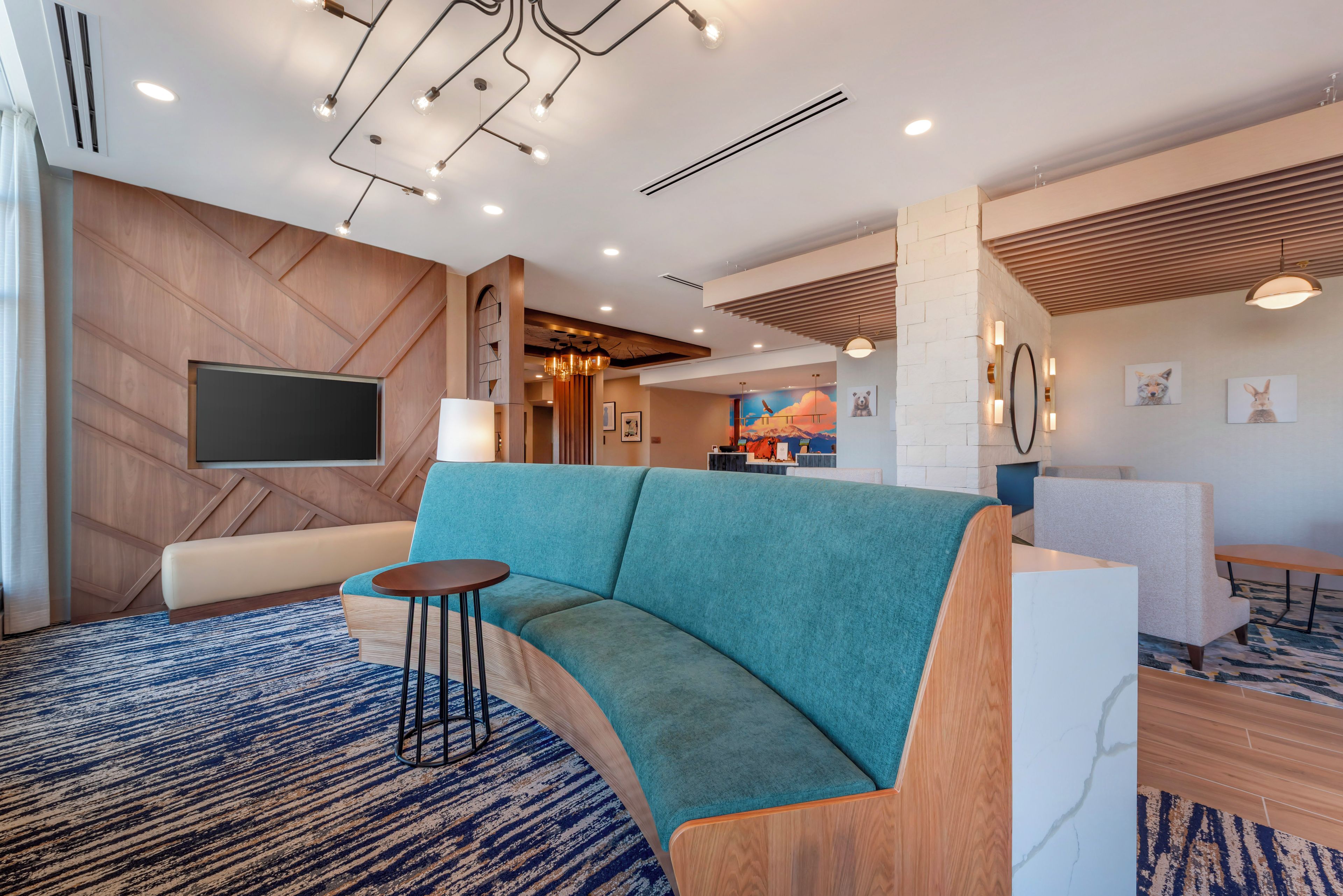 Sala de estar en el lobby