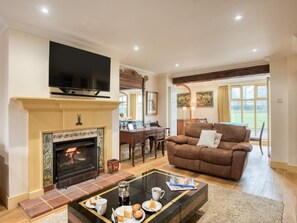 Fernseher, Kamin