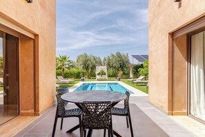 Pool - Villa Safa, 3 Bedrooms, Private Pool, Marrakech. No one across the street. (Marrakech)