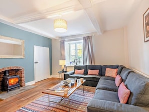 Fernseher, Kamin
