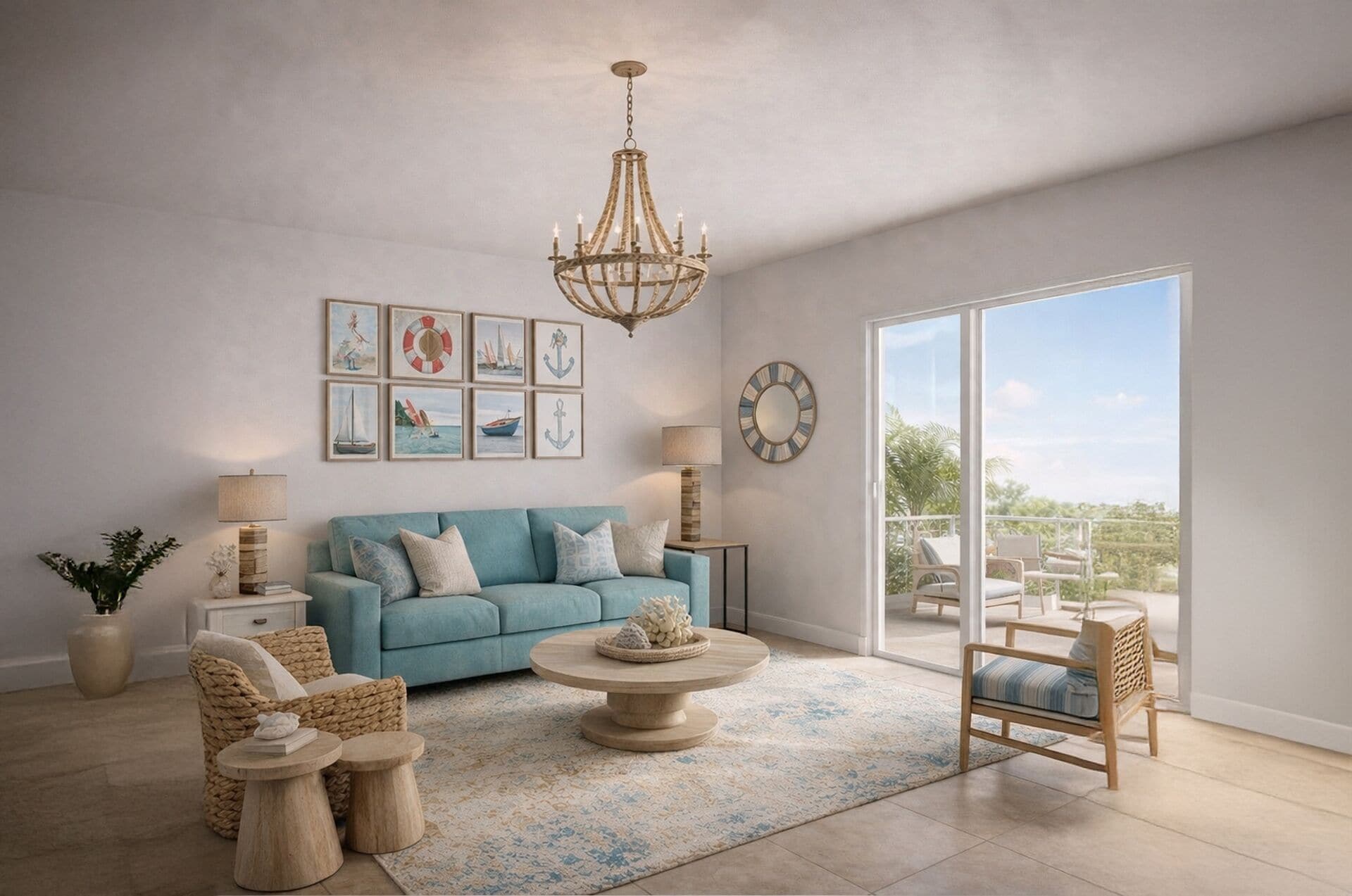 Villa, 2 habitaciones | Área de sala de estar