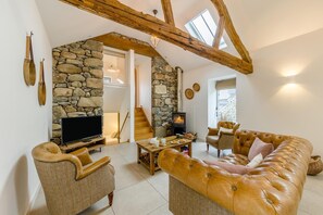 Fernseher, Kamin