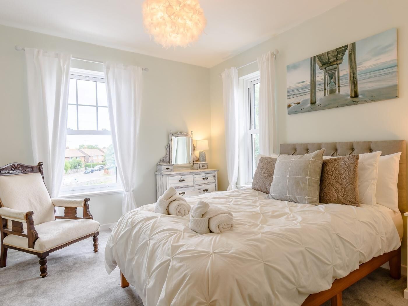 4 bedrooms, travel cot, free WiFi, bed sheets