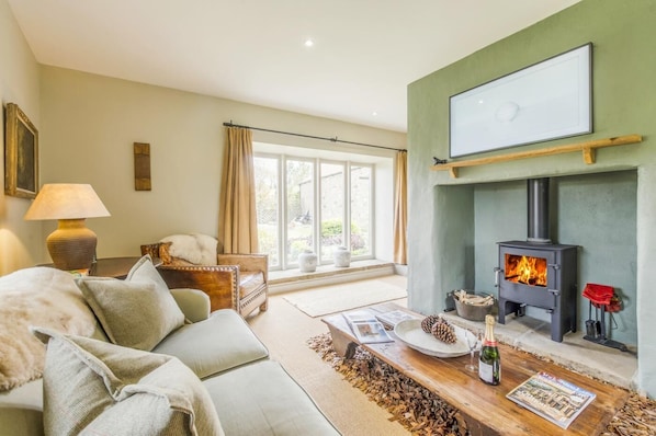 TV, fireplace - 1 Bed in Whitby (oc-g0140) (Goathland)