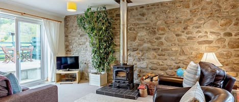 Fernseher, Kamin