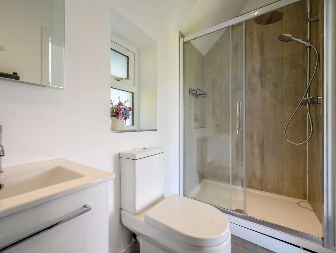 The en-suite can be found just off the sun room